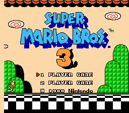 Super Mario Bros 3 (Japan Rev A) Title Screen